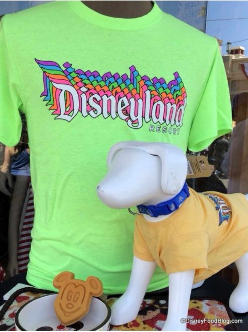 Disneyland Neon Green Logo Tee